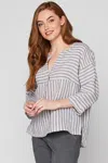 XCVI THE STRIPED BLOUSE