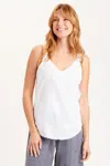 Xcvi Wearables Gauze Minerva Tank In White