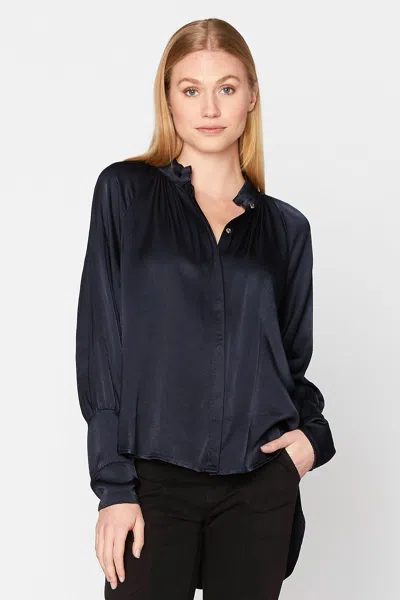 Xcvi Thomasin Blouse In Blue