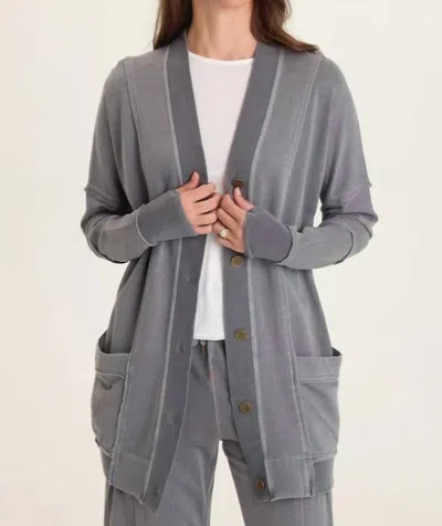 Xcvi Trude Throw-on Cardigan In Grey In Gray