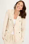 Xcvi Tula Blazer In Windchill In Beige