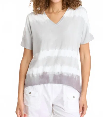 Xcvi Twill Clara Top In Caravel Wash Overcast In Multi