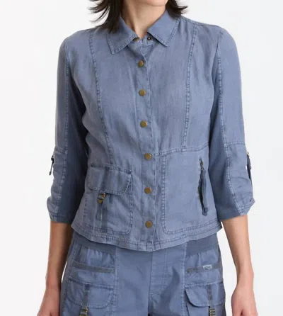 Xcvi Waldron Jacket In Hypnotic In Blue