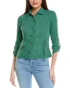 Xcvi Waldron Linen Jacket In Green
