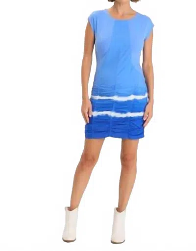 Xcvi Wearables Aviana Dress In Caravel Wash: Cobalt In Blue
