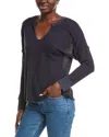 Xcvi Wearables Mesh Bullock Pullover In Blue