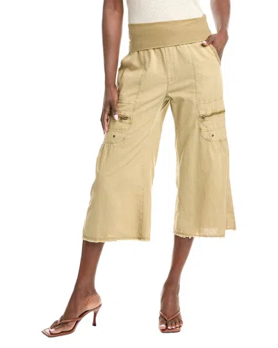 XCVI WEARABLES PASQUAL CROP LINEN-BLEND FLARE PANT