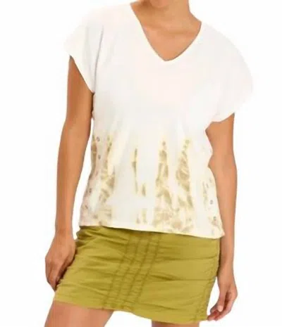 Xcvi Wearables Slub Rian Top In Headland Wash Flourish In White