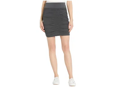 Xcvi Wearables Solid Trace Skirt Women's Skirt Charcoal: Xl (women's 16) In Blue