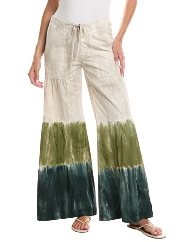 Xcvi Wearables Terraced Wide Leg Pant In Neutral