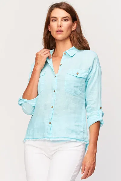 Xcvi Whitson Button-up In Blue