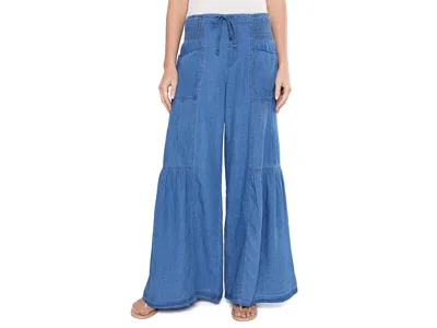 Xcvi Zain Wide Leg Women's Clothing Etiolate Wash: Lg (women's 12-14) One Size In Blue