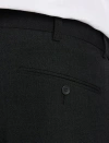 Xdmy Oak Hill By Dxl Perfect Fit Waist-relaxer Flat-front Suit Pants In Charcoal