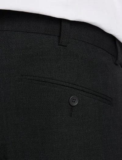 Xdmy Oak Hill By Dxl Perfect Fit Waist-relaxer Flat-front Suit Pants In Charcoal