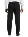 Xdmy Oak Hill By Dxl Perfect Fit Waist-relaxer Pleated Suit Pants In Charcoal