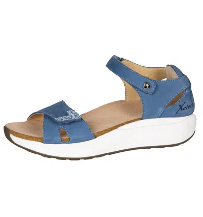 Xelero Santorini Sandal In Denim In Blue