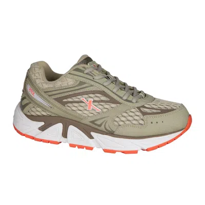 Xelero Women's Genesis Xps Mesh Walking Shoes In Grey/salmon In Multi