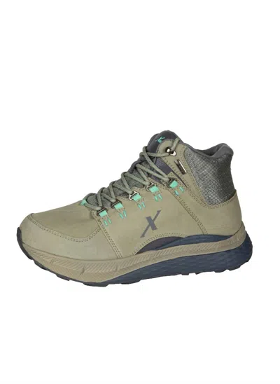 Xelero Women's Steadfast Hiker Hi Sneaker In Stone/sprmnt In Grey