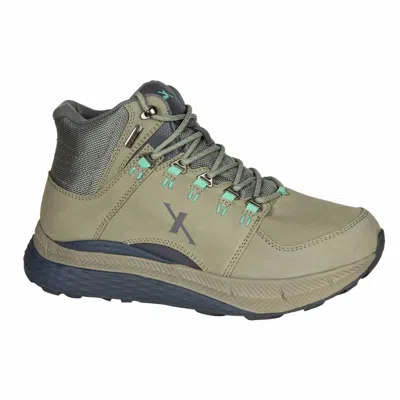 Xelero Women's Steadfast Hiker Hiking Boots In Stone/spearmint In Multi