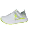 XELERO WOMEN'S STEADFAST RUNNING SHOES - MEDIUM WIDTH IN WHITE/KIWI