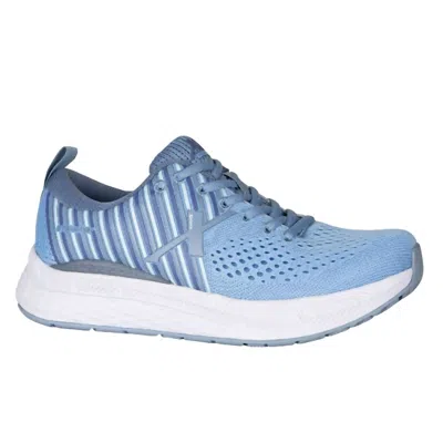 Xelero Women's Steadfast Running Walking Sneakers In Light Blue/white