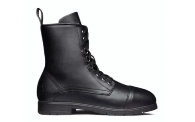 Xena Workwear Spice Steel Toe Lace Up Zip Safety Boot In Black