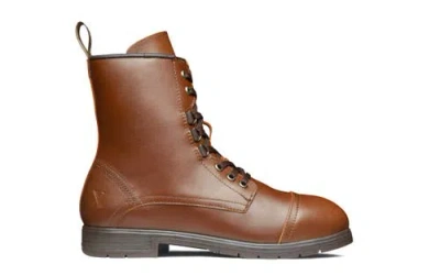 Xena Workwear Spice Steel Toe Lace Up Zip Safety Boot In Brown