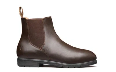 Xena Workwear Valence Steel Toe Pull On Safety Boot In Brown