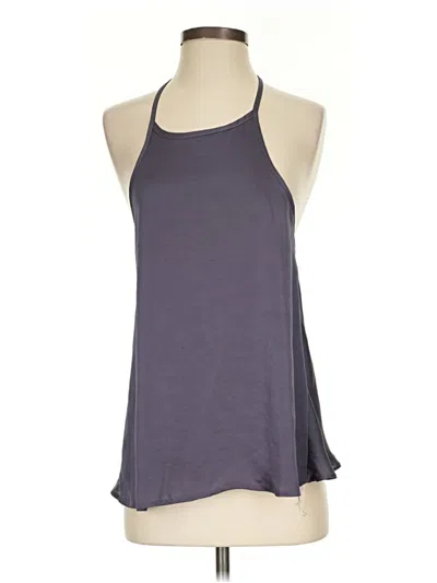 Pre-owned Xenia Boutique Tank Top Gray Halter Neckline Tops