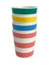 Xenia Taler Assorted Stripe Cups Set Of 4 In Multi