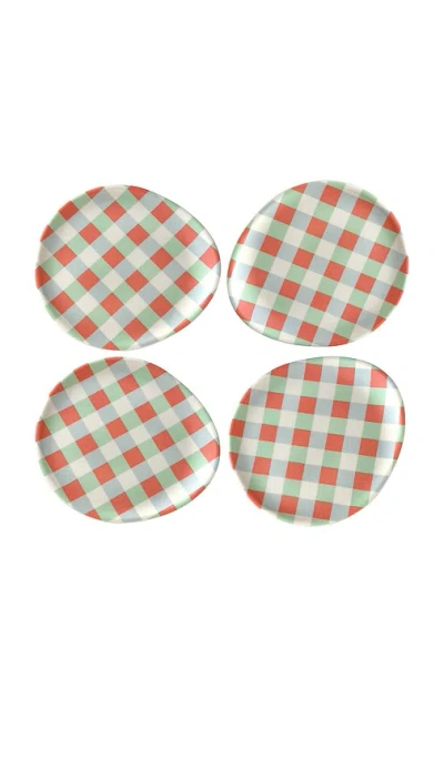 Xenia Taler Coasters Set Of 4 In Gray