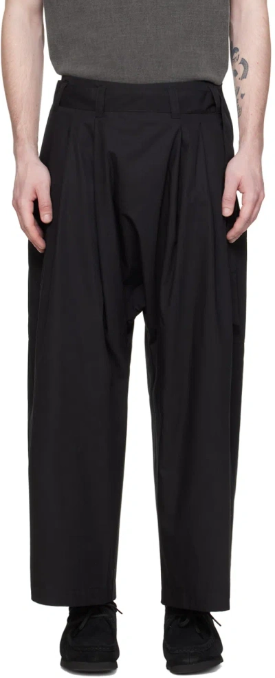 Xenia Telunts Black Self-tie Trousers