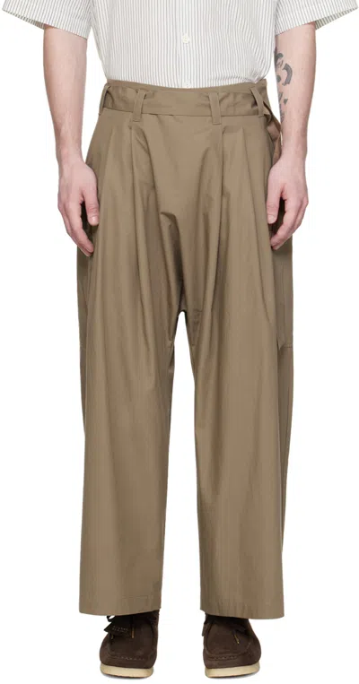 Xenia Telunts Brown Self-tie Trousers