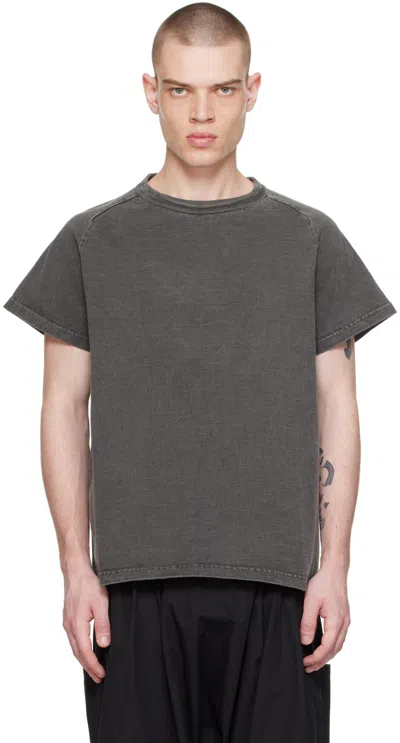 Xenia Telunts Grey Kapan T-shirt In Charcoal