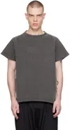 Xenia Telunts Gray Kapan T-shirt In Charcoal