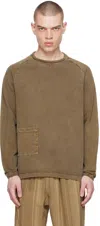 Xenia Telunts Khaki Koshtan Long Sleeve T-shirt In Khaki