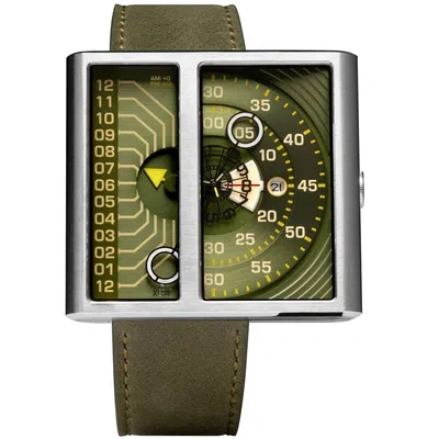 Pre-owned Xeric Soloscope Ii Automatic Army Steel Limited Edition
