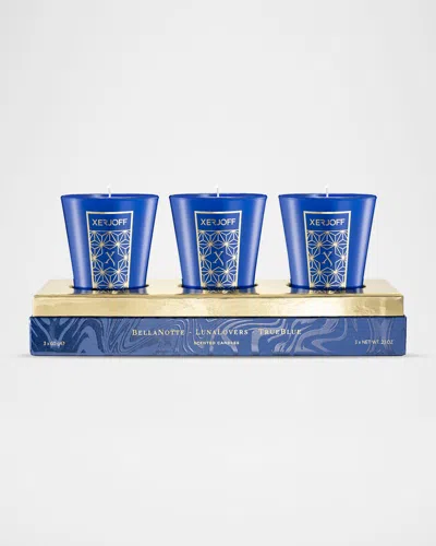 Xerjoff Blue Scented Candles Set, 3 X 2 Oz.