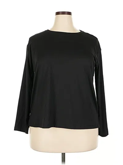 Pre-owned Xersion 3/4 Sleeve T-shirt In Black