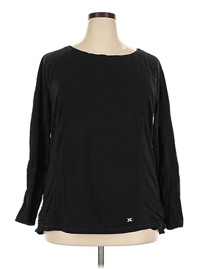 Pre-owned Xersion 3/4 Sleeve T-shirt In Black
