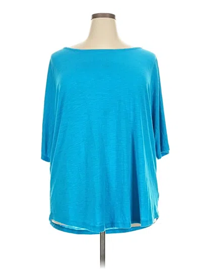 Pre-owned Xersion 3/4 Sleeve T-shirt In Blue