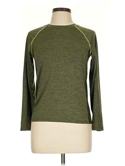 Pre-owned Xersion 3/4 Sleeve T-shirt In Green