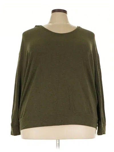 Pre-owned Xersion 3/4 Sleeve T-shirt In Green