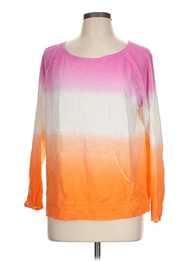 Pre-owned Xersion 3/4 Sleeve T-shirt In Orange
