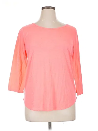 Pre-owned Xersion 3/4 Sleeve T-shirt In Orange
