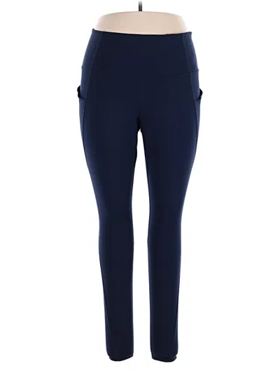 Pre-owned Xersion Active Pants In Blue