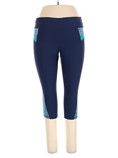 Pre-owned Xersion Active Pants In Blue