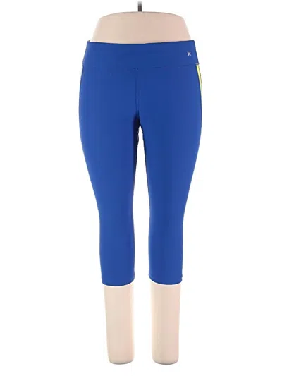Pre-owned Xersion Active Pants In Blue