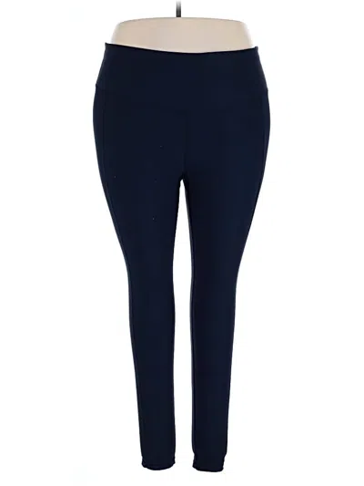 Pre-owned Xersion Active Pants In Blue