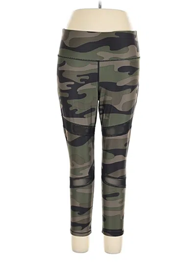 Pre-owned Xersion Active Pants In Green